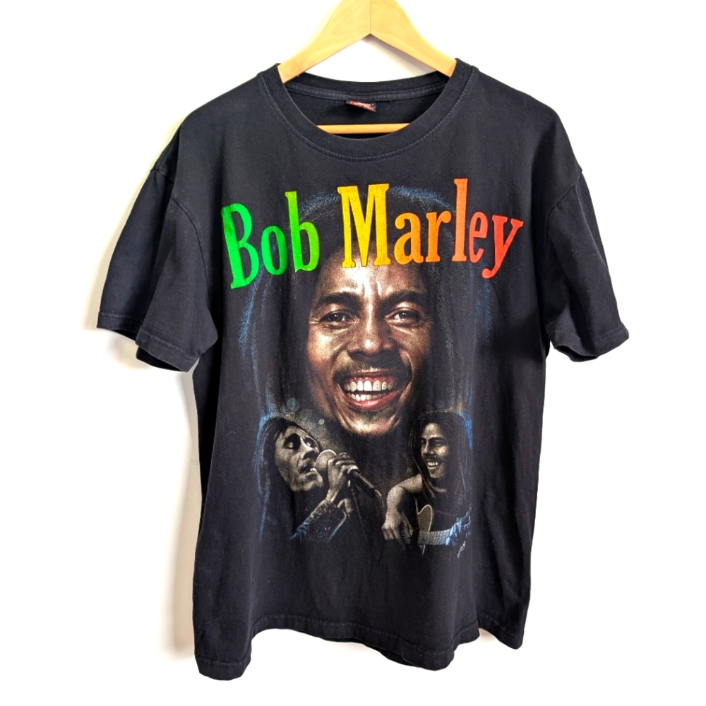 Vintage Y2K Bob Marley T-shirt Men's Large
